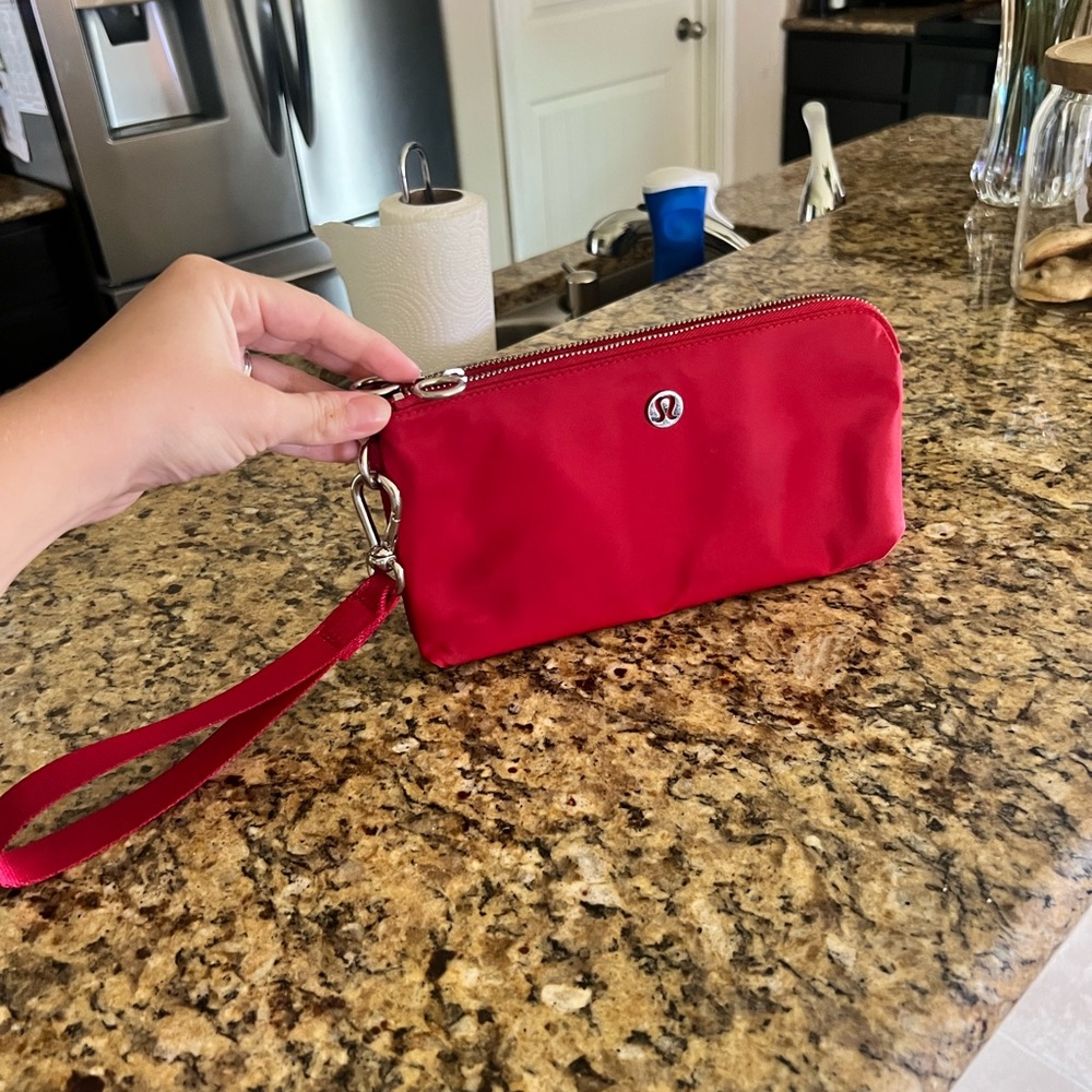 lululemon athletica Red Wristlet Clutch